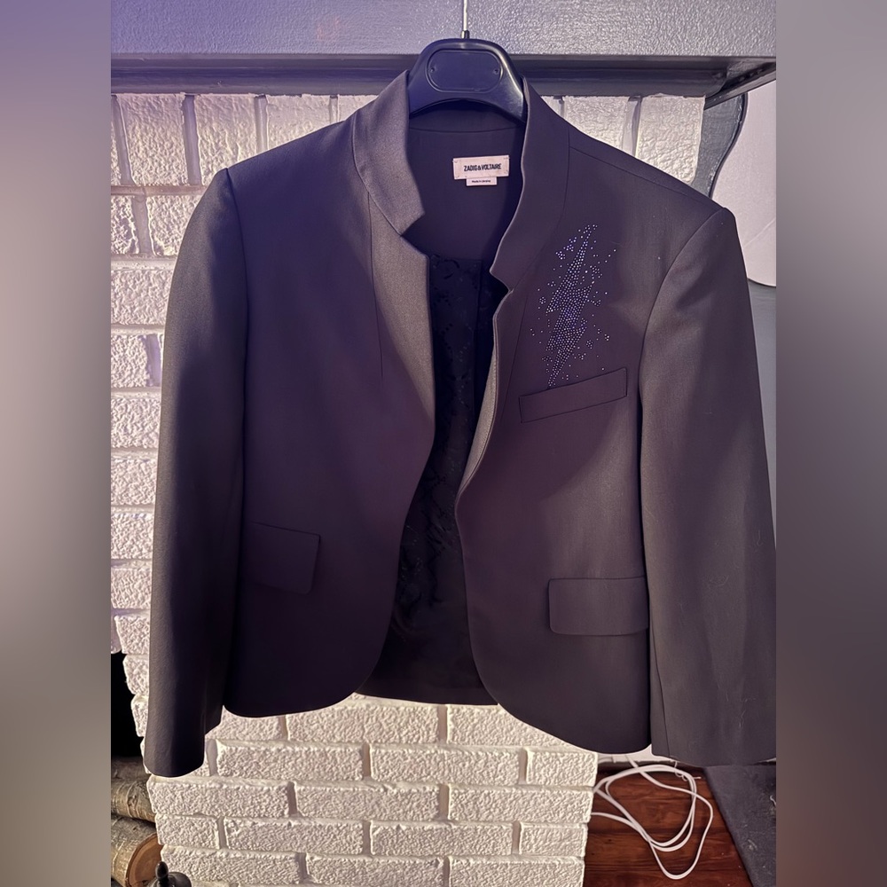 🌟ZADIG AND VOLTAIRE VERYS BIS ROCK BLAZER🖤 - Picture 4 of 11